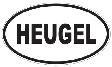 HEUGEL - Oval Sticker