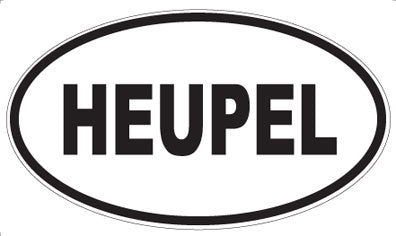 HEUPEL - Oval Sticker