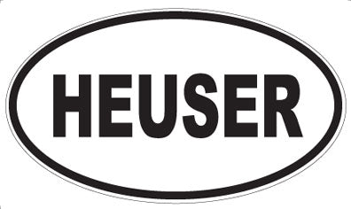HEUSER - Oval Magnet