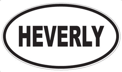 HEVERLY - Oval Magnet