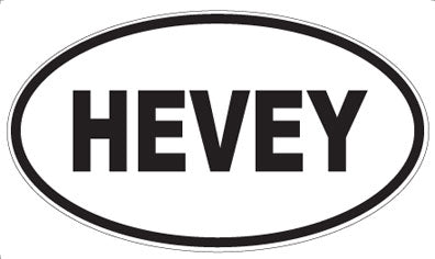 HEVEY - Oval Magnet
