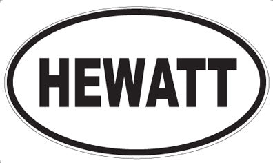 HEWATT - Oval Sticker