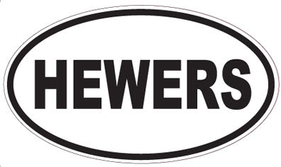 HEWERS - Oval Sticker