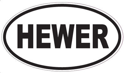 HEWER - Oval Magnet