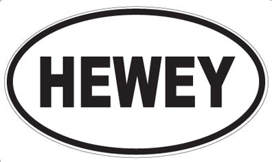 HEWEY - Oval Magnet