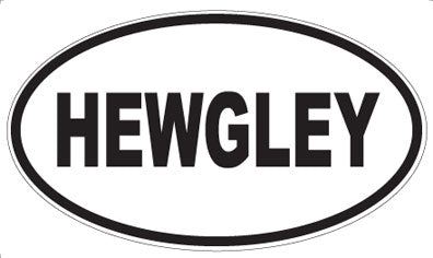 HEWGLEY - Oval Sticker