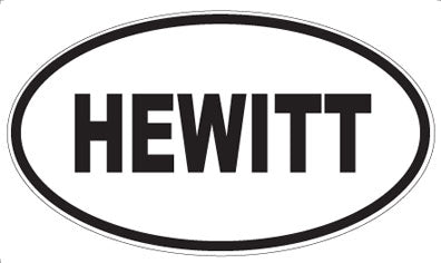 HEWITT - Oval Magnet