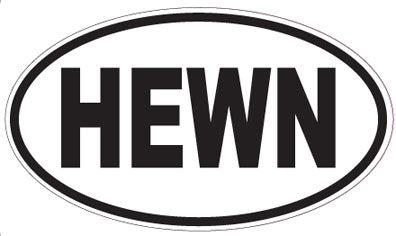 HEWN - Oval Sticker