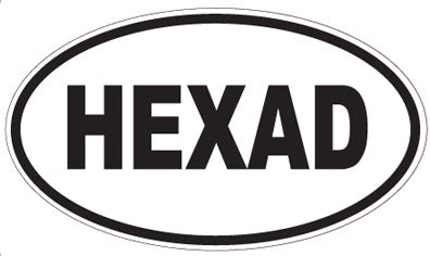HEXAD - Oval Sticker