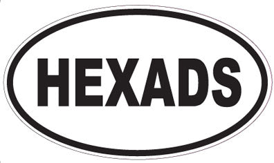HEXADS - Oval Sticker
