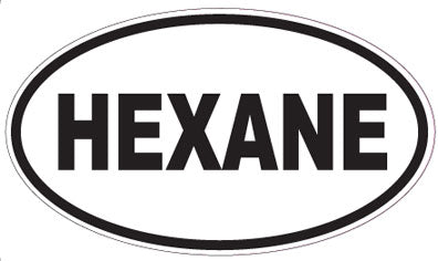HEXANE - Oval Sticker