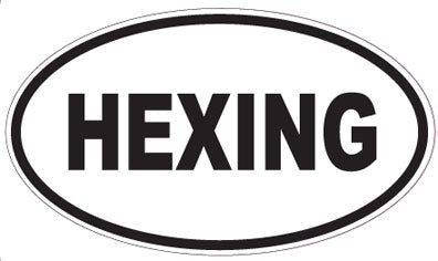 HEXING - Oval Sticker
