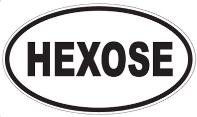 HEXOSE - Oval Sticker