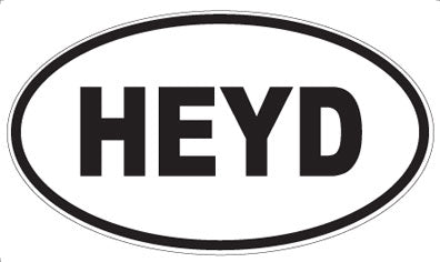 HEYD - Oval Sticker
