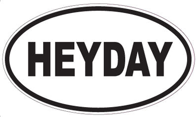 HEYDAY - Oval Sticker