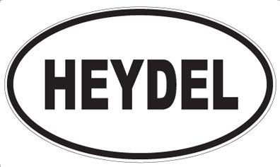 HEYDEL - Oval Sticker