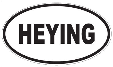 HEYING - Oval Sticker
