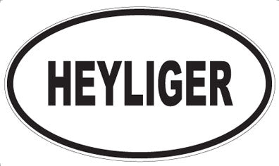 HEYLIGER - Oval Sticker