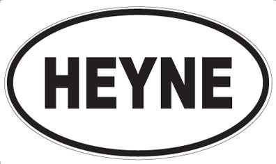 HEYNE - Oval Sticker