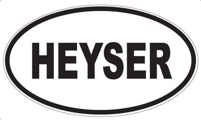 HEYSER - Oval Magnet