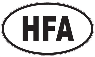 HFA - 3 Letter Initials Oval Magnet