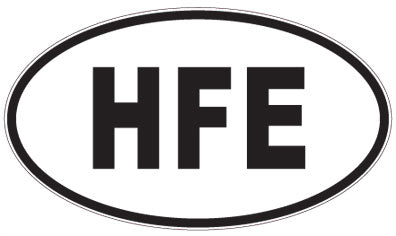HFE - 3 Letter Initials Oval Sticker