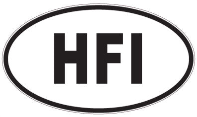 HFI - 3 Letter Initials Oval Magnet