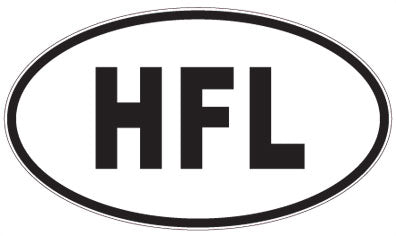 HFL - 3 Letter Initials Oval Magnet