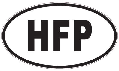 HFP - 3 Letter Initials Oval Magnet