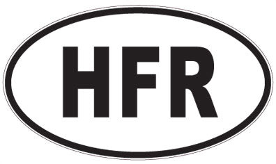 HFR - 3 Letter Initials Oval Magnet