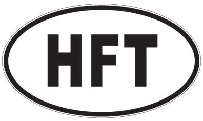 HFT - 3 Letter Initials Oval Magnet