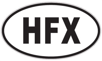 HFX - 3 Letter Initials Oval Sticker