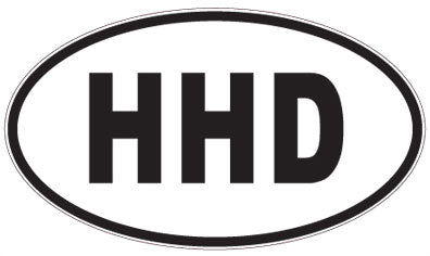 HHD - 3 Letter Initials Oval Magnet