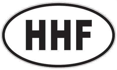 HHF - 3 Letter Initials Oval Magnet