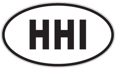 HHI - 3 Letter Initials Oval Magnet