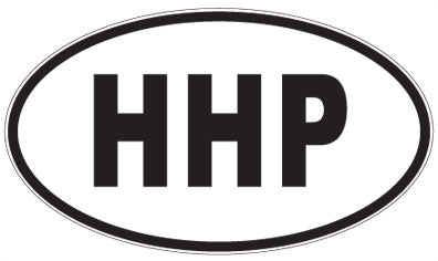 HHP - 3 Letter Initials Oval Magnet