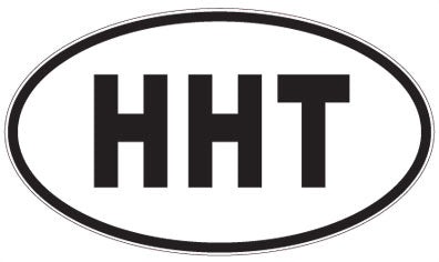 HHT - 3 Letter Initials Oval Sticker
