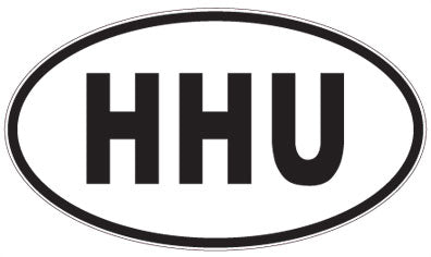 HHU - 3 Letter Initials Oval Magnet