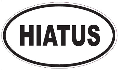 HIATUS - Oval Sticker
