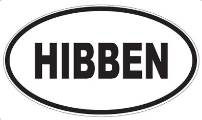 HIBBEN - Oval Magnet