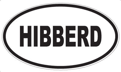 HIBBERD - Oval Magnet