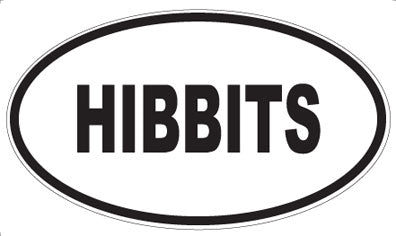 HIBBITS - Oval Magnet