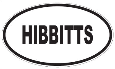 HIBBITTS - Oval Magnet
