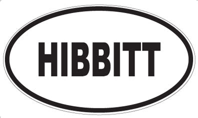 HIBBITT - Oval Magnet