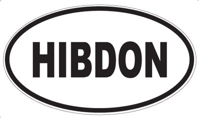 HIBDON - Oval Magnet