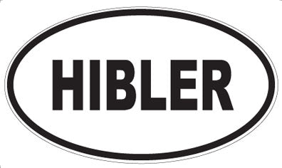 HIBLER - Oval Magnet