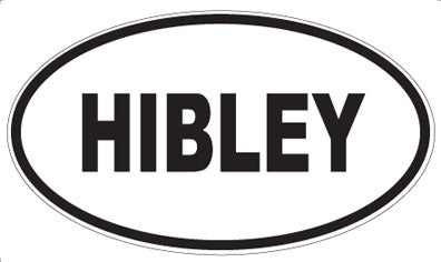 HIBLEY - Oval Sticker