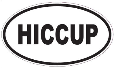 HICCUP - Oval Sticker