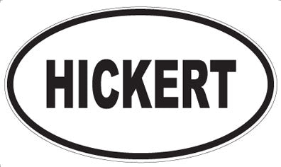 HICKERT - Oval Magnet