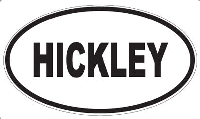 HICKLEY - Oval Sticker